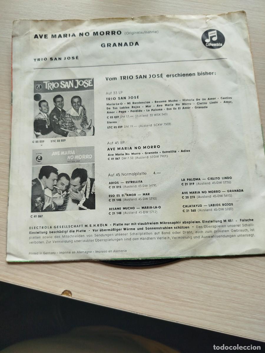 Discos de vinilo: Trio san Jos&eacute;. Granada - Foto 2