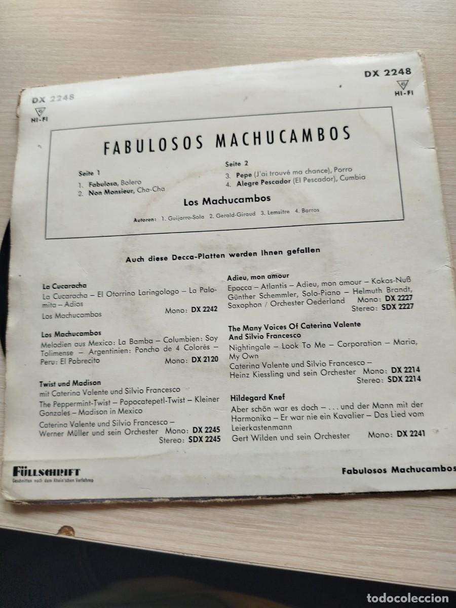 Discos de vinilo: Los muchacambos. Ed decca - Foto 2