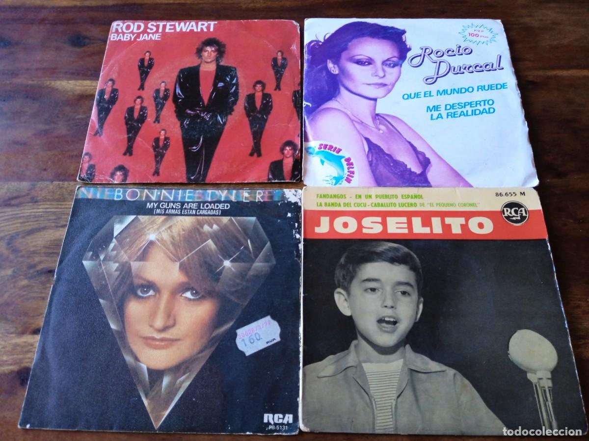 Discos de vinilo: Lote de + de 206 singles y Ep's antiguos variado - Ver fotos