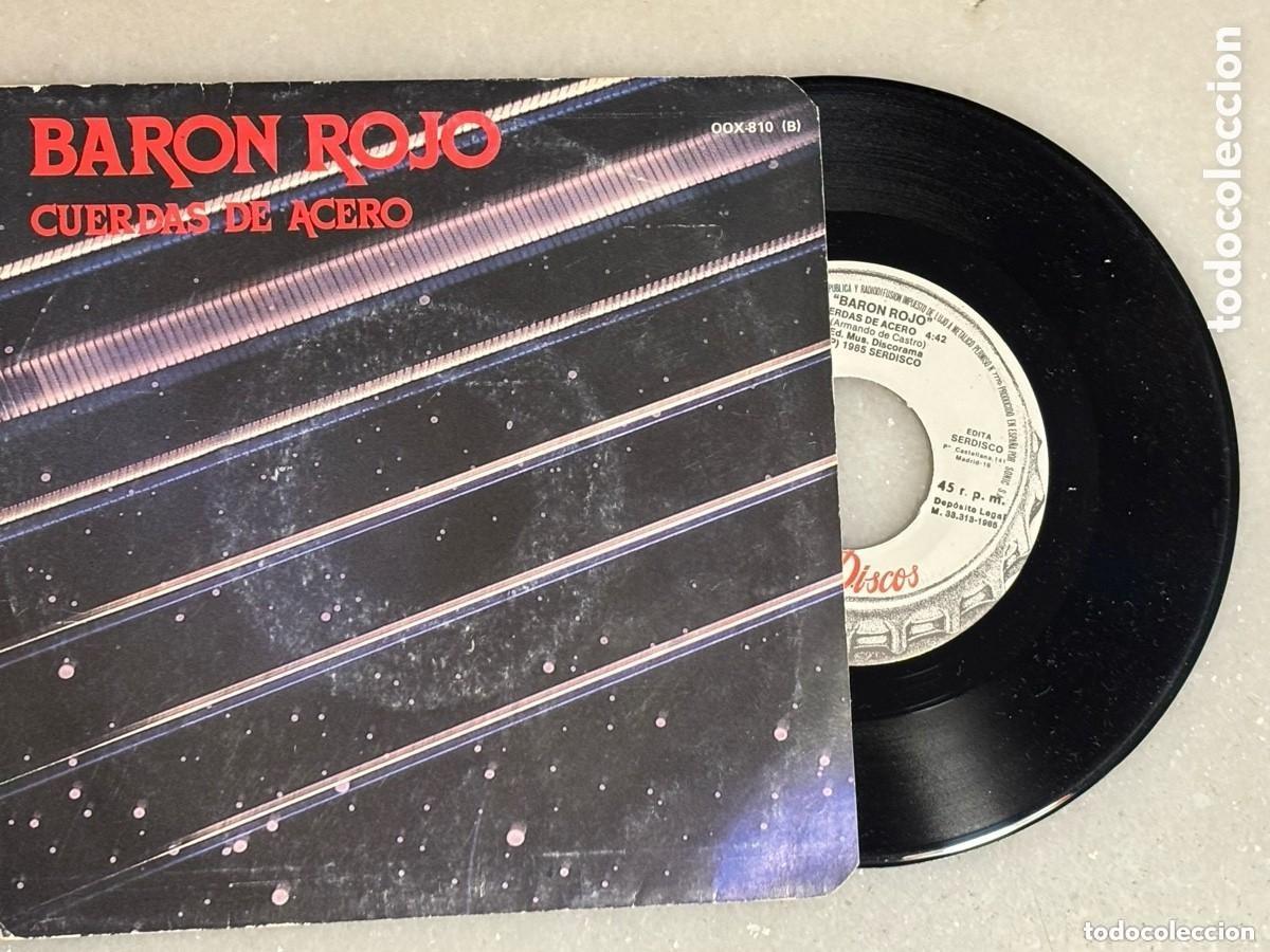 Discos de vinilo: Single Bar&oacute;n Rojo, cuerdas de acero zafiro 1985