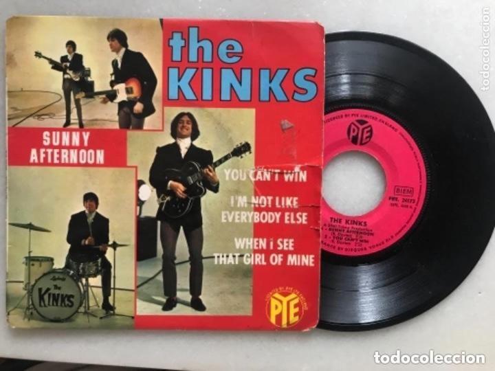 Dischi in vinile: Single The Kinks, Sunny afternoon. Editado por PYE Francia. 1966