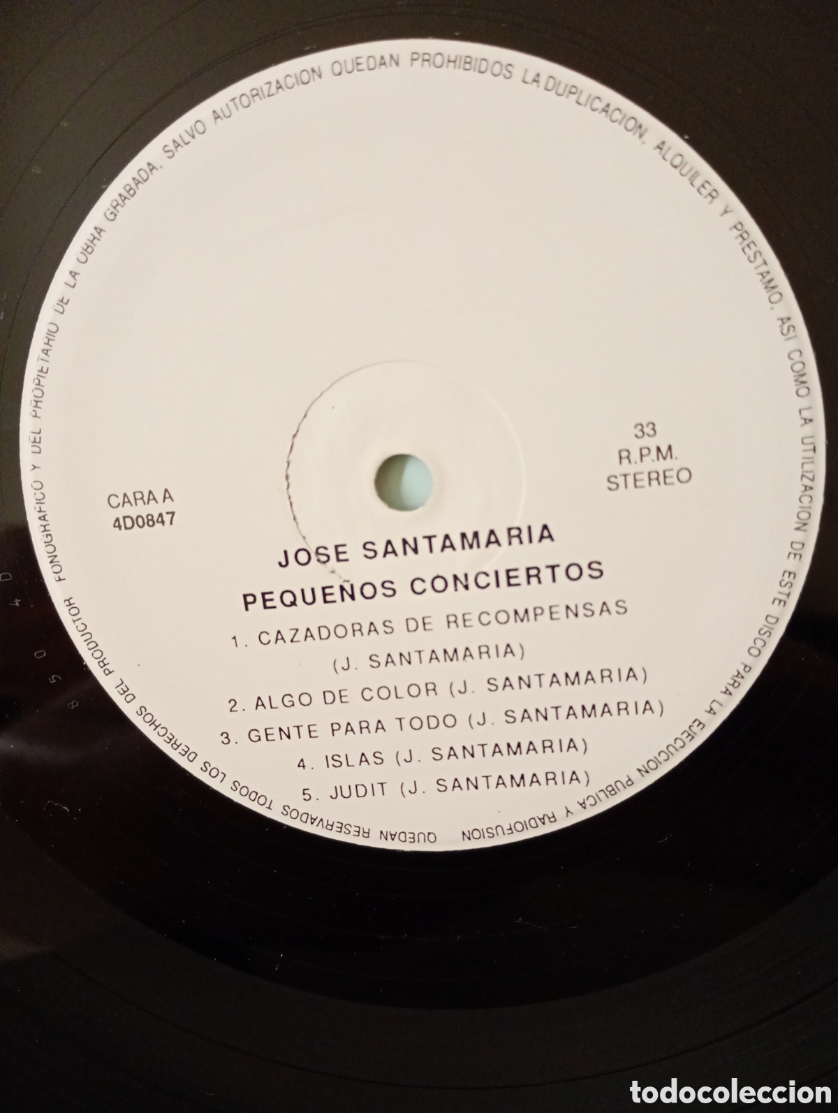 Discos de vinilo: Jos&eacute; Santamar&iacute;a, peque&ntilde;os conciertos 1991. - Foto 3
