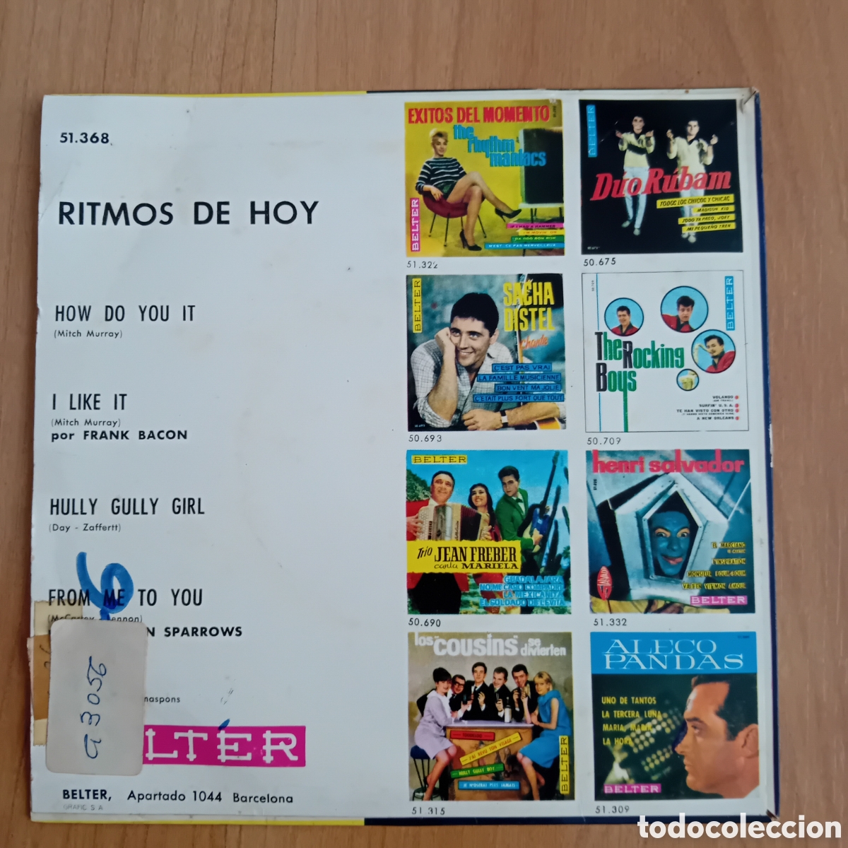Discos de vinilo: RITMOS DE HOY. HOW DO YOU IT - Foto 2