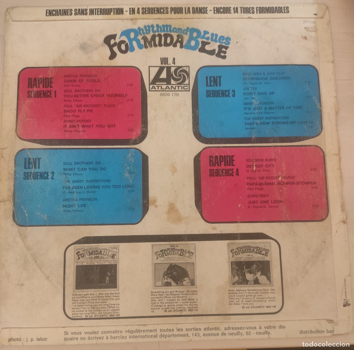 Discos de vinilo: Formidable Rhythmand Blues vol. 4-Francia-1968 - Foto 2