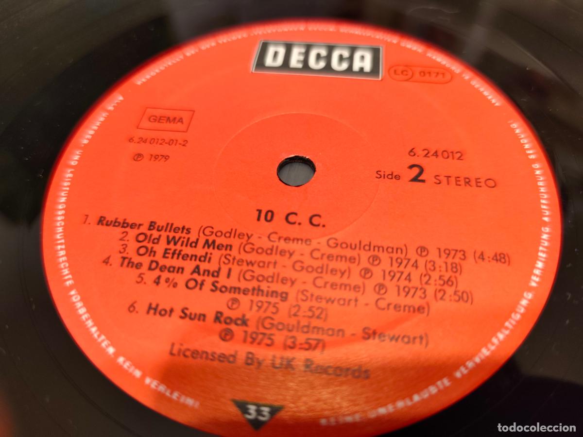 Discos de vinilo: 10 C.C. &ndash; 10 C.C.- (1979) LP disco vinilo - Foto 2