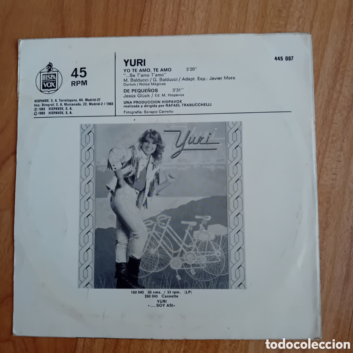 Discos de vinilo: YURI. YO TE AMO TE AMO - Foto 2