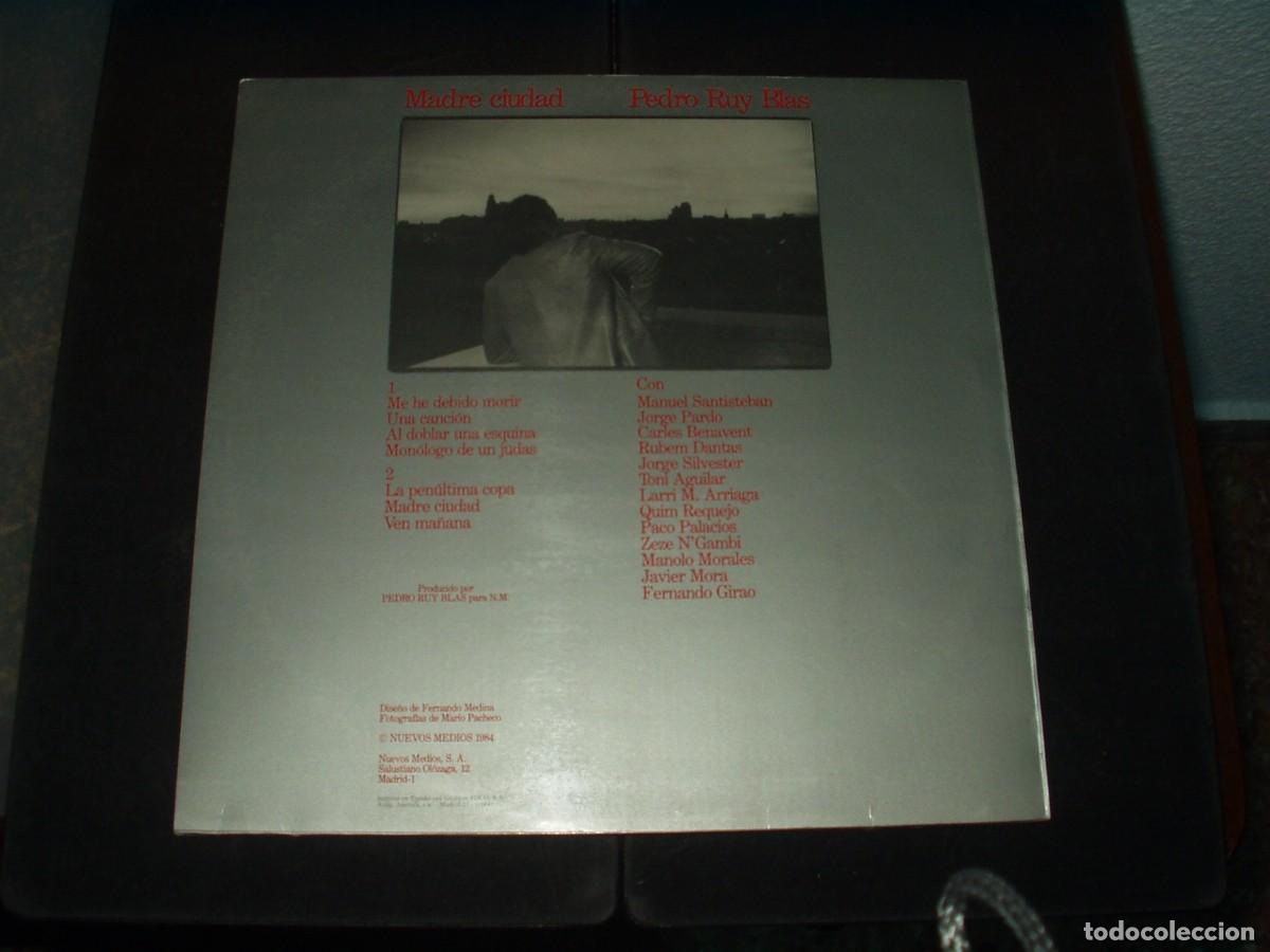 Discos de vinilo: PEDRO RUY BLAS LP MADRE CIUDAD+ CON INSERT - Foto 2