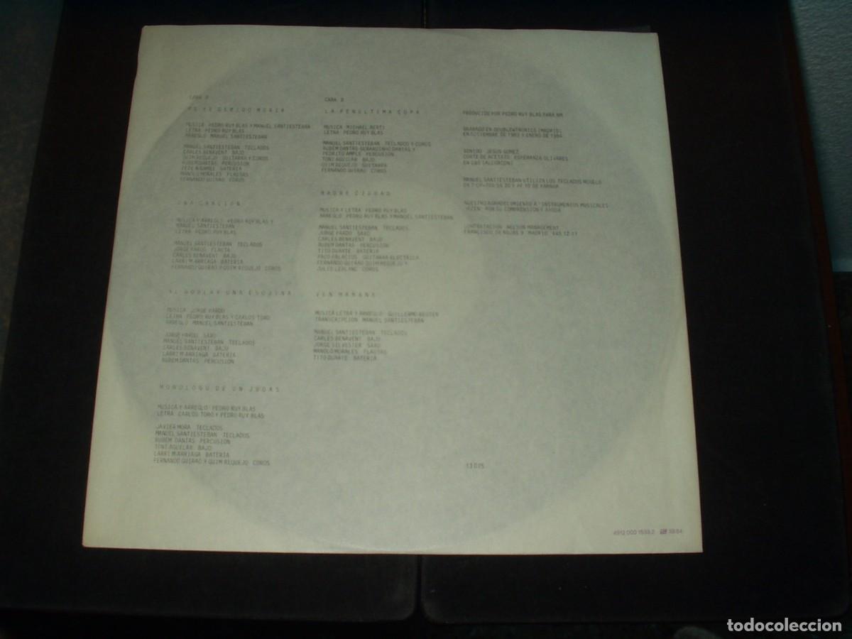Discos de vinilo: PEDRO RUY BLAS LP MADRE CIUDAD+ CON INSERT - Foto 3