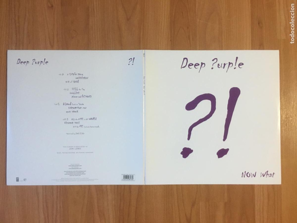 Discos de vinilo: DEEP PURPLE-?! NOW WHAT(GATEFOLD)(2LP&acute;S) - Foto 1
