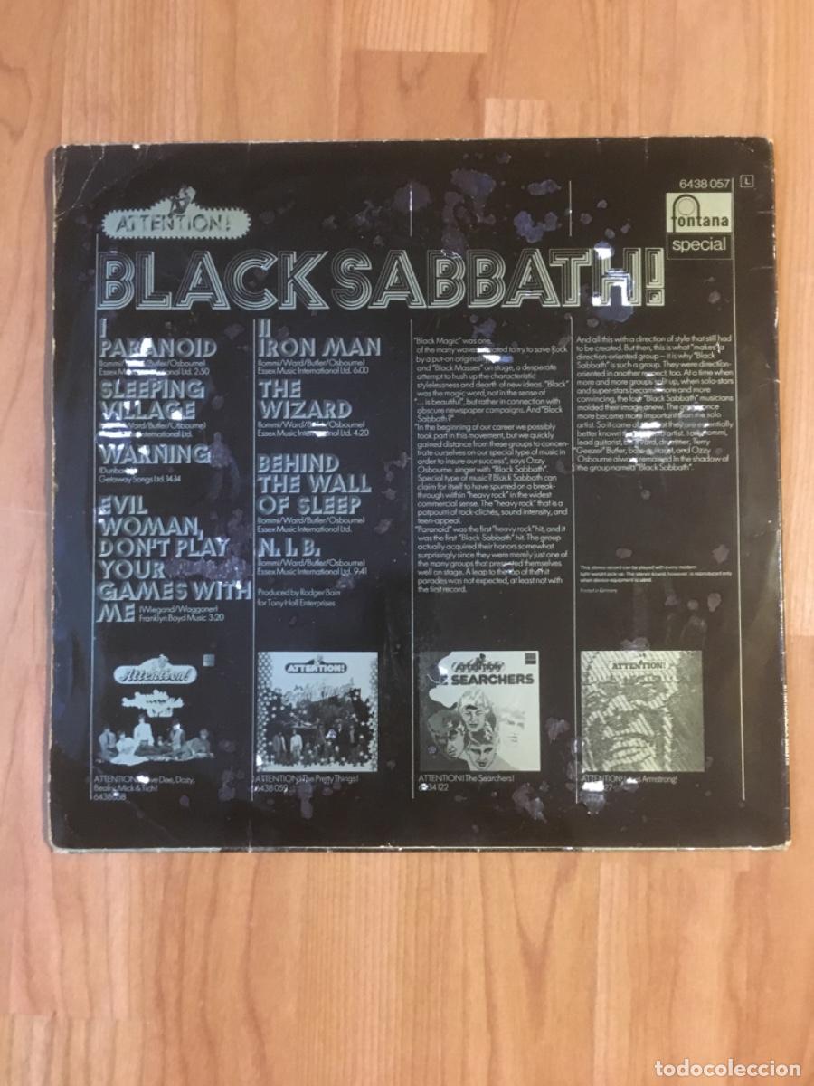 Discos de vinilo: BLACK SABBATH-ATTENTION!(EVIL WOMAN) - Foto 2