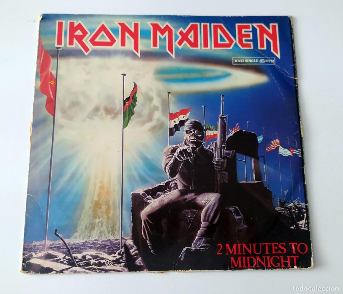 Discos de vinil: MAXI SINGLE IRON MAIDEN - TWO MINUTES TO MIDNIGHT