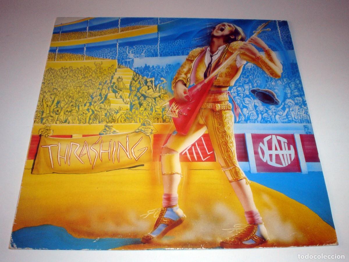 Discos de vinil: LP VARIOS - THRASHING TILL DEATH (SCUM - ANESTESIA - ESTIGIA - NECROPHILIAC...)