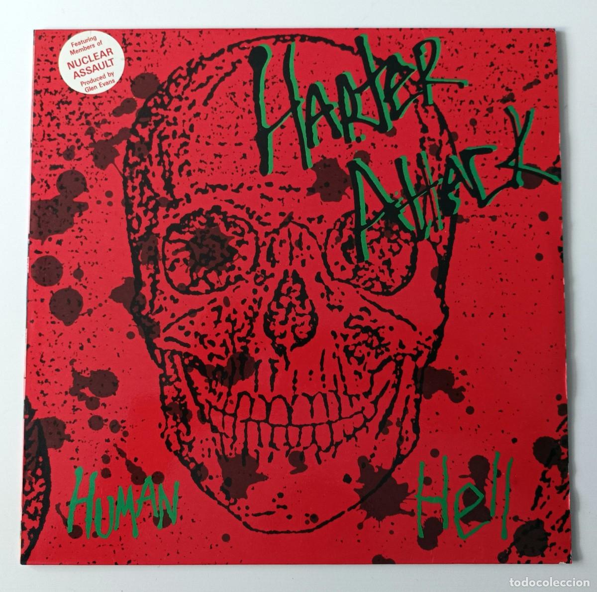 Discos de vinilo: LP HARTER ATTACK - HUMAN HELL - Foto 1