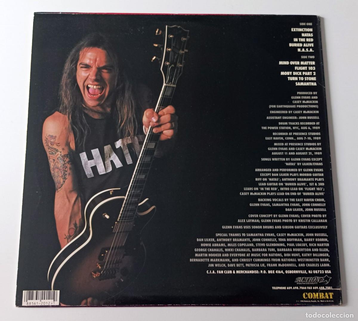 Discos de vinilo: LP C.I.A. - IN THE RED (GLENN EVANS, NUCLEAR ASSAULT) - Foto 2