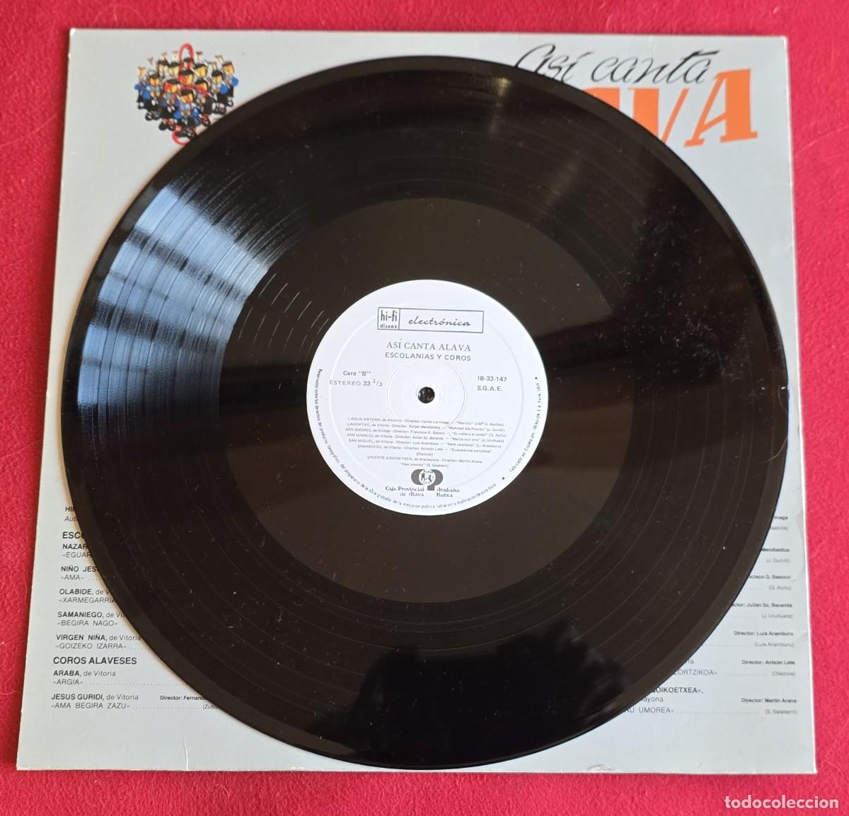 Discos de vinilo: LP VINILO - ASI CANTA ALAVA - Foto 3
