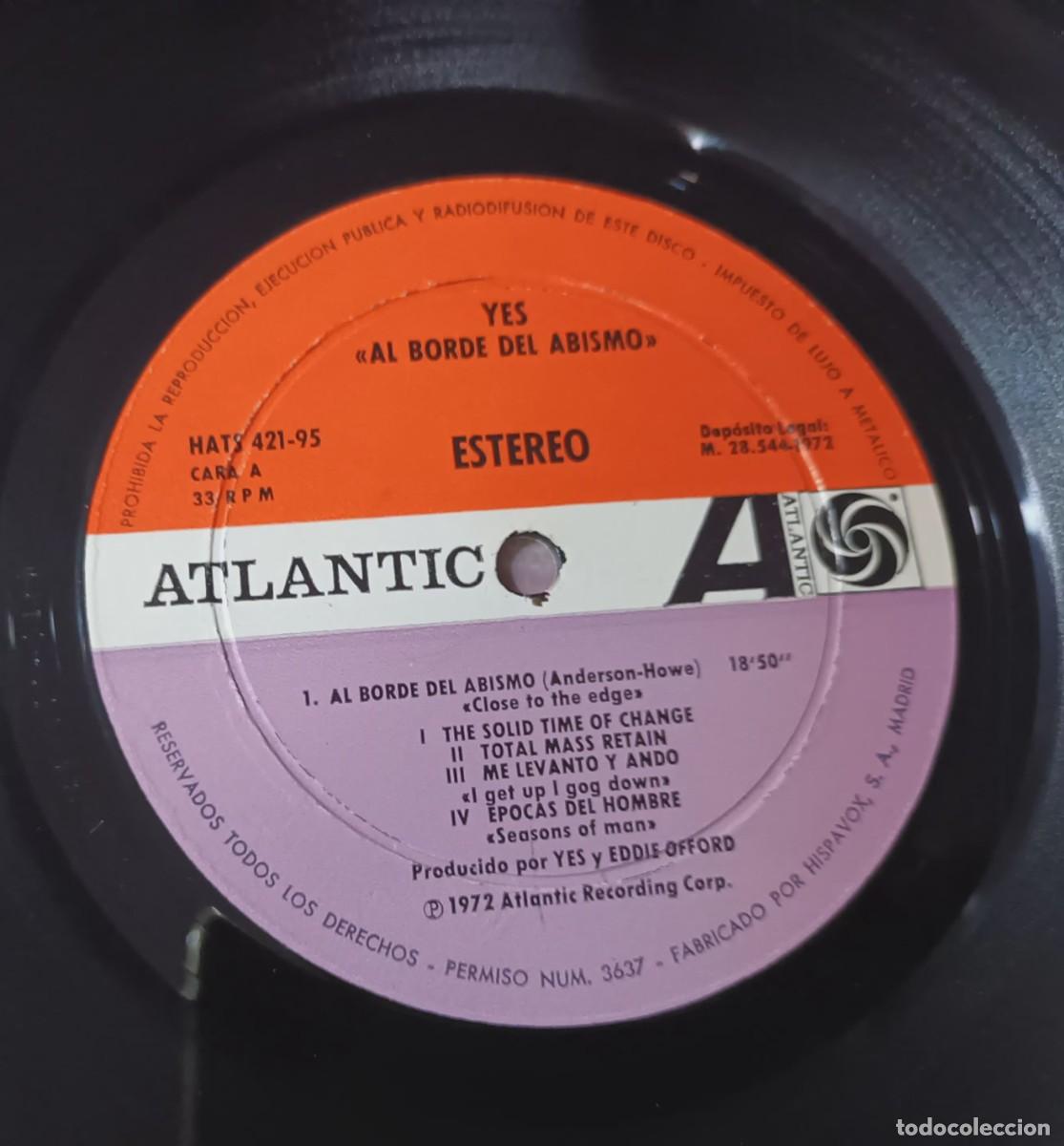 Discos de vinilo: YES - CLOSE TO THE EDGE - LP - Foto 5