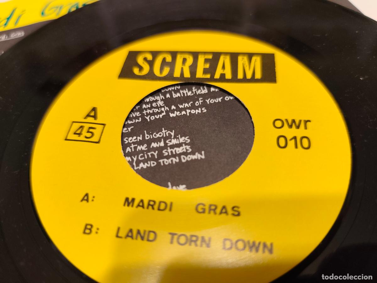 Discos de vinilo: Scream &lrm;&ndash; Mardi Gras- (1990) 7&rdquo; single - Foto 2