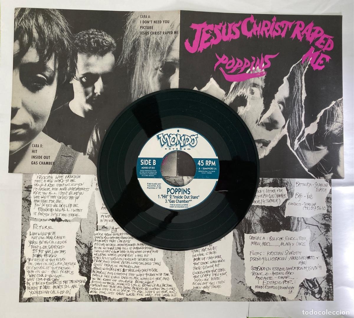 Vinyl records: POPPINS Ep vinilo JESUCHRIST RAPED ME Mondo Estereo