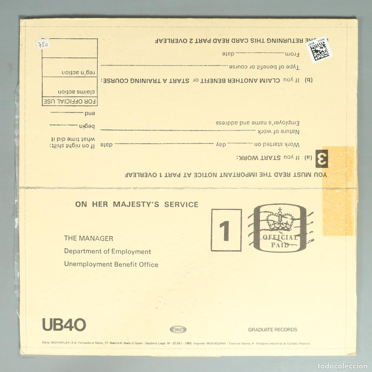 Discos de vinilo: LP. UB40 - Signing Off - Foto 2