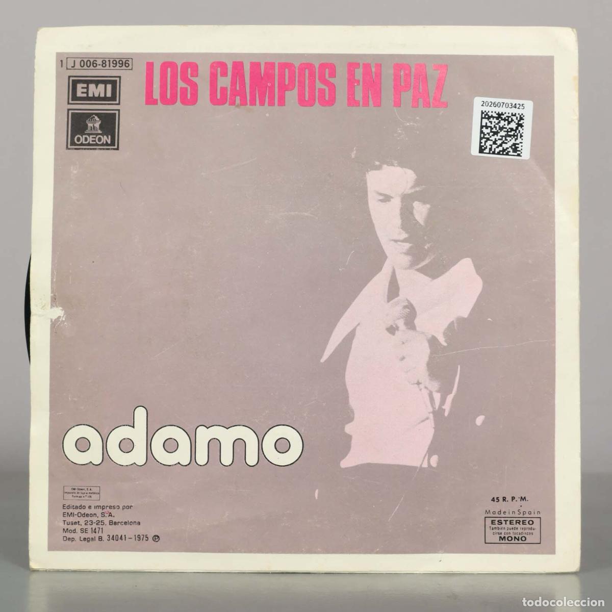 Discos de vinilo: SINGLE. Adamo &ndash; Es Mi Vida - Foto 2