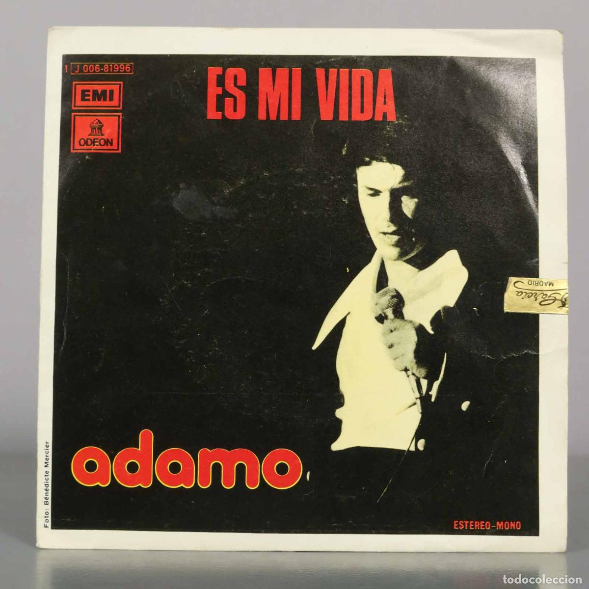 Discos de vinilo: SINGLE. Adamo &ndash; Es Mi Vida - Foto 1