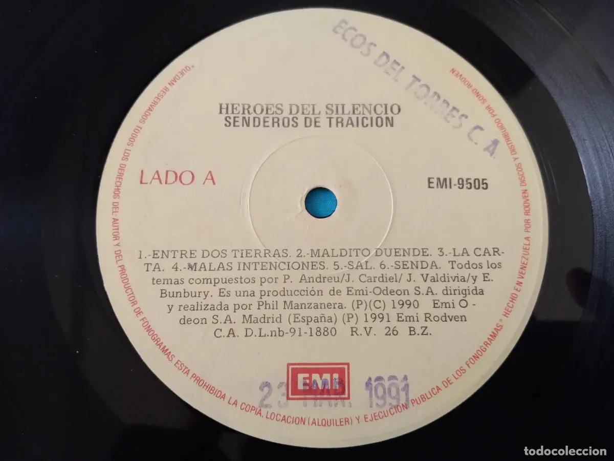 Discos de vinilo: Heroes del Silencio Senderos de Traicion Lp - Foto 2