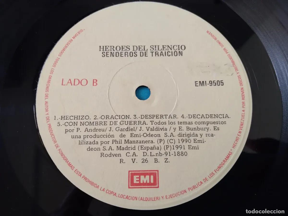 Discos de vinilo: Heroes del Silencio Senderos de Traicion Lp - Foto 3