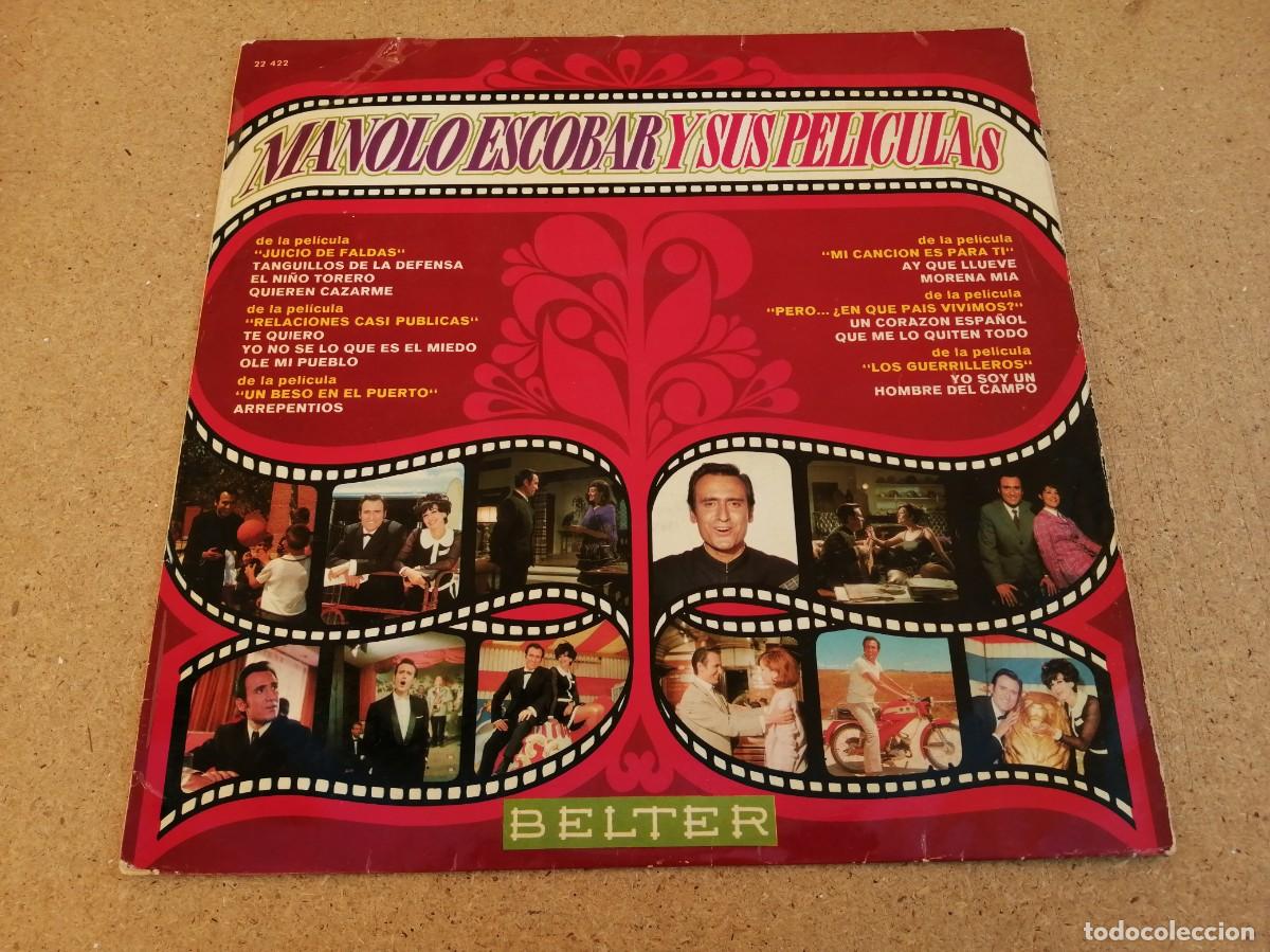 Discos de vinilo: DISCO LP. MANOLO ESCOBAR Y SUS PELICULAS - Foto 1