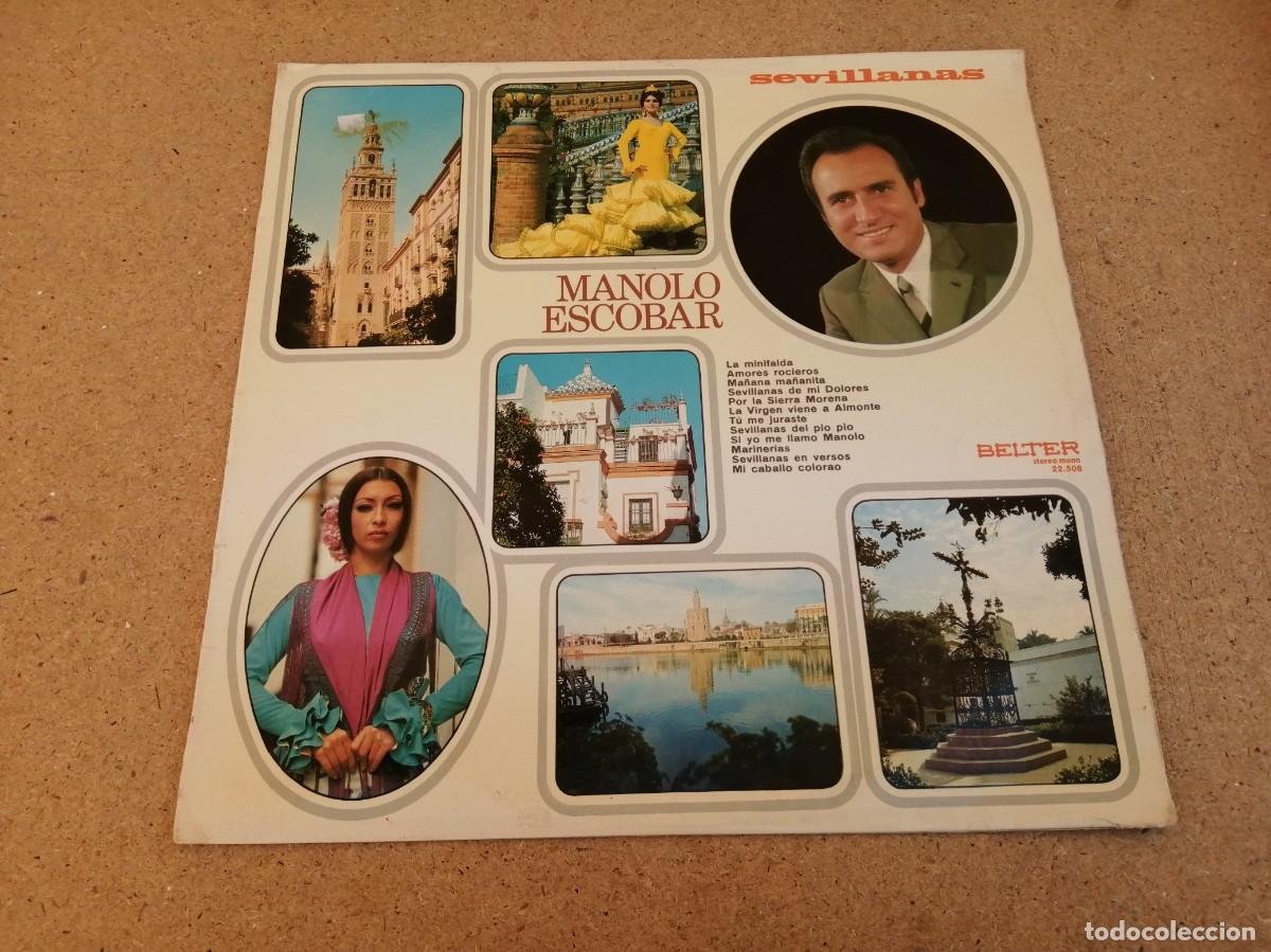 Discos de vinilo: DISCO LP. SEVILLANAS DE MANOLO ESCOBAR - Foto 1