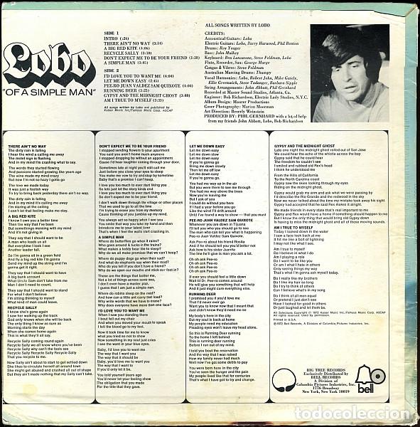 Discos de vinilo: Lobo, Of A Simple Man - LP - Foto 2