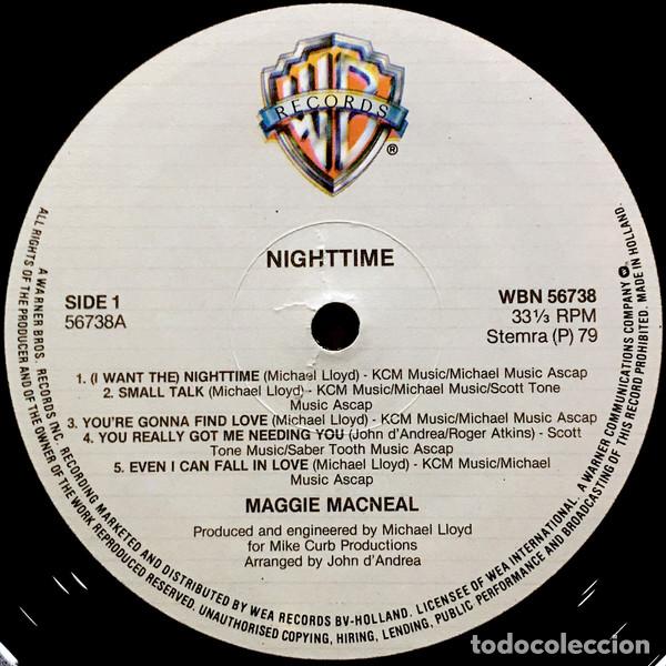 Discos de vinilo: Maggie MacNeal, Night Time - LP - Foto 3
