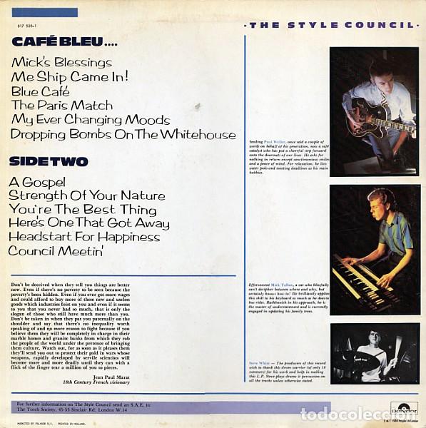 Discos de vinilo: The Style Council, Caf&eacute; Bleu - LP - Foto 2