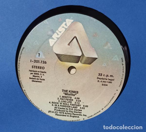 Discos de vinilo: The Kinks, Misfits = Marginados - LP - Foto 4
