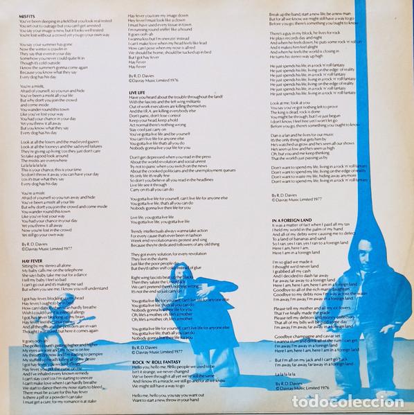 Discos de vinilo: The Kinks, Misfits = Marginados - LP - Foto 5