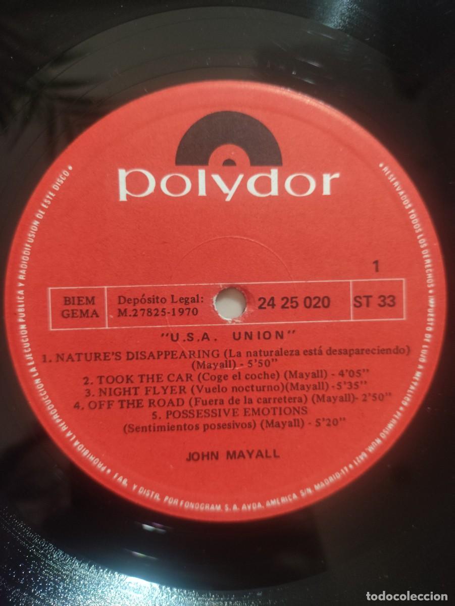 Discos de vinilo: John Mayall-U.S.A Union-1970 - Foto 4