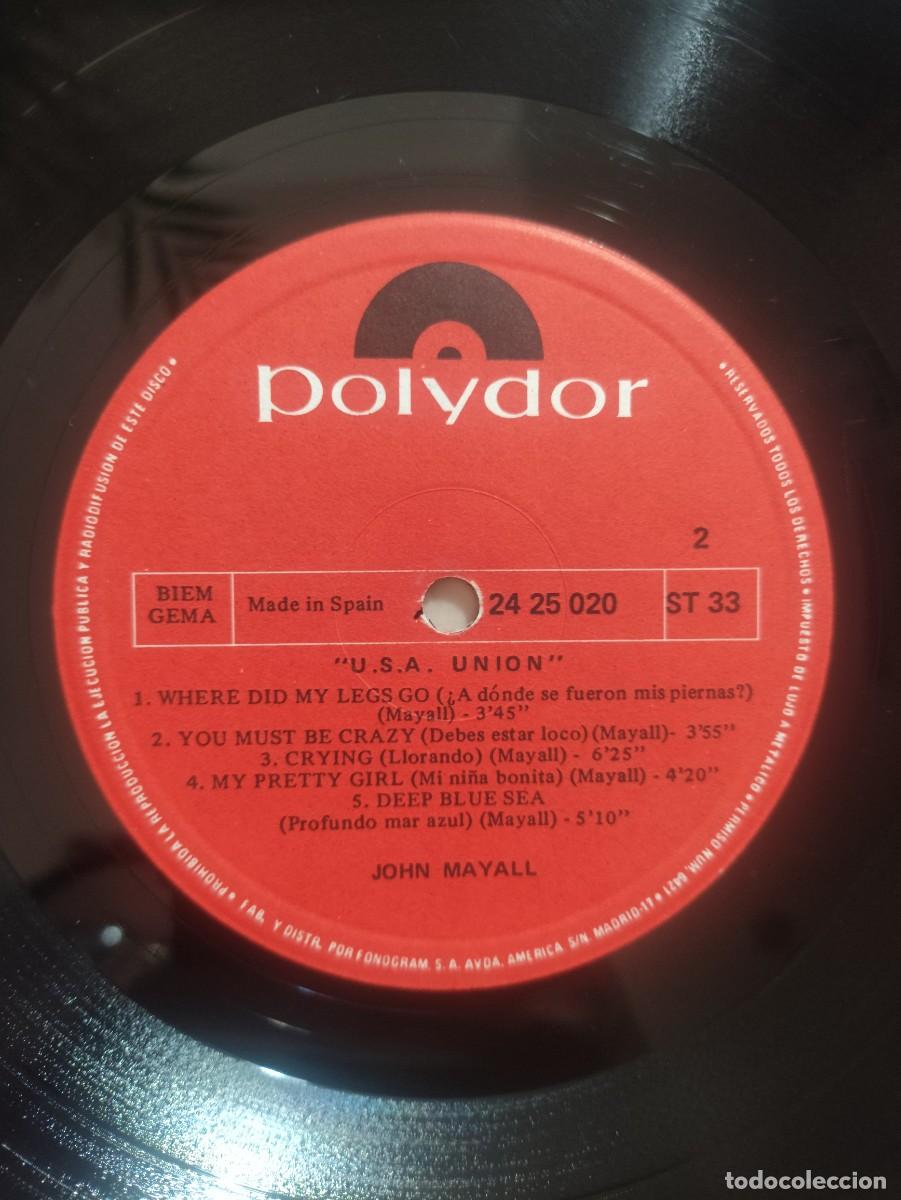 Discos de vinilo: John Mayall-U.S.A Union-1970 - Foto 5