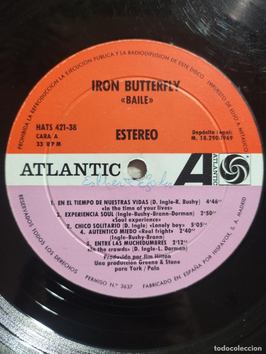 Discos de vinilo: Iron Butterfly-Baile 1969 - Foto 3