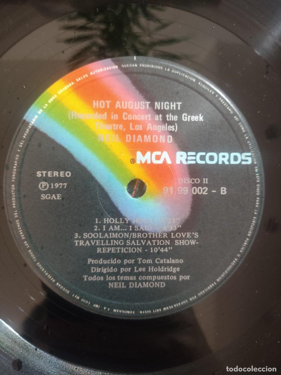 Discos de vinilo: Neil Diamond-Hot August Night-1977 - Foto 7
