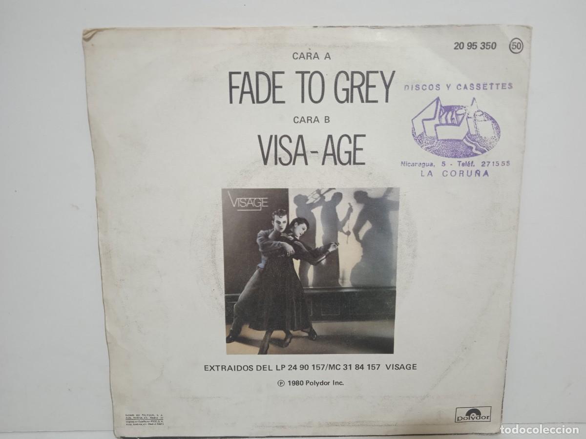 Discos de vinilo: Visage - Fade To Grey / Visa-Age - Single - 1981 - Foto 2