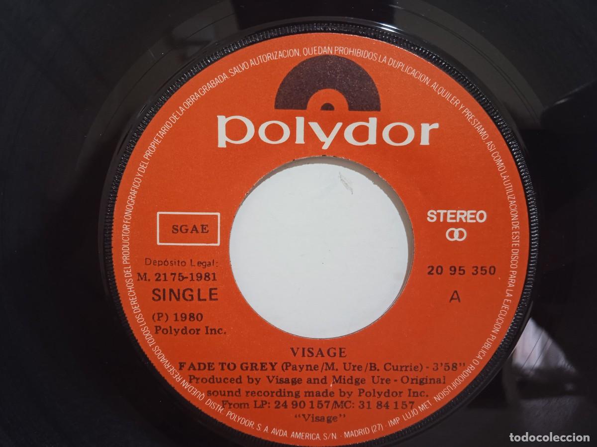 Discos de vinilo: Visage - Fade To Grey / Visa-Age - Single - 1981 - Foto 4