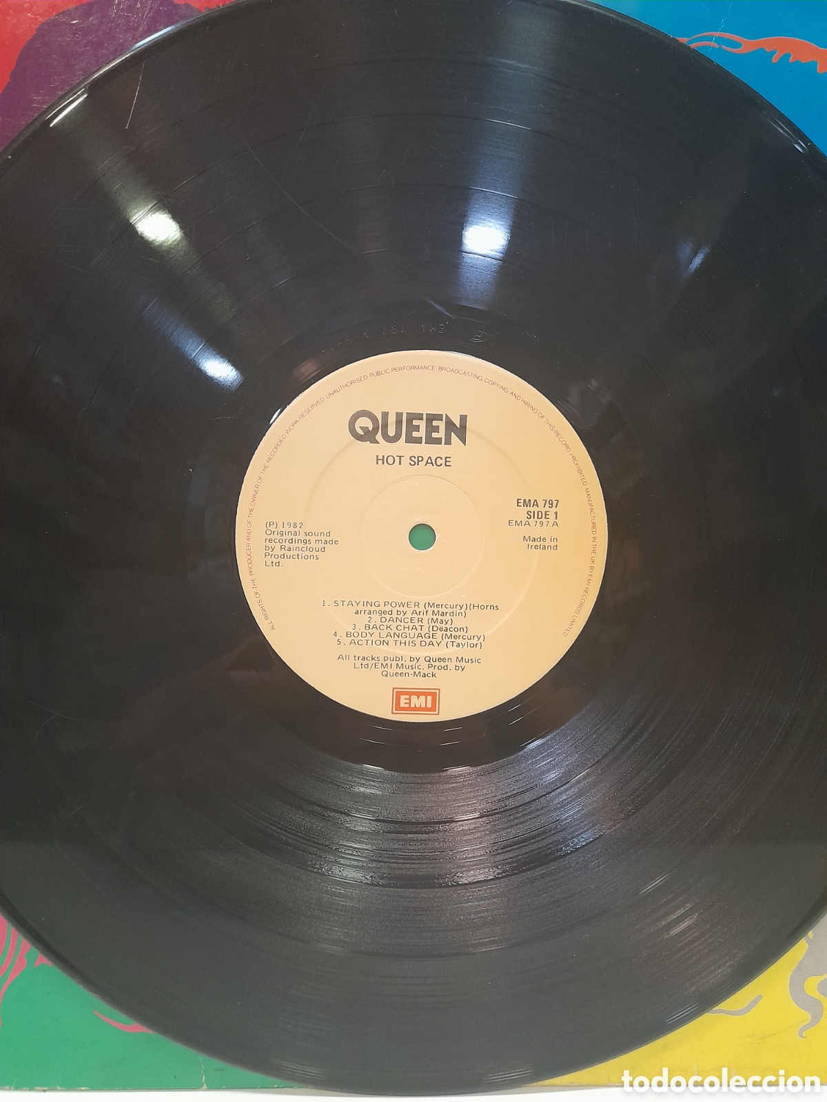 Discos de vinilo: LP Queen. Hot Space 1982 - Foto 6