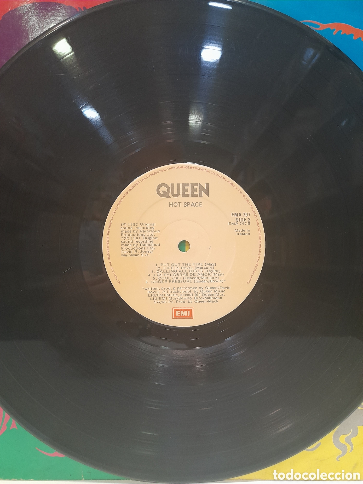 Discos de vinilo: LP Queen. Hot Space 1982 - Foto 7