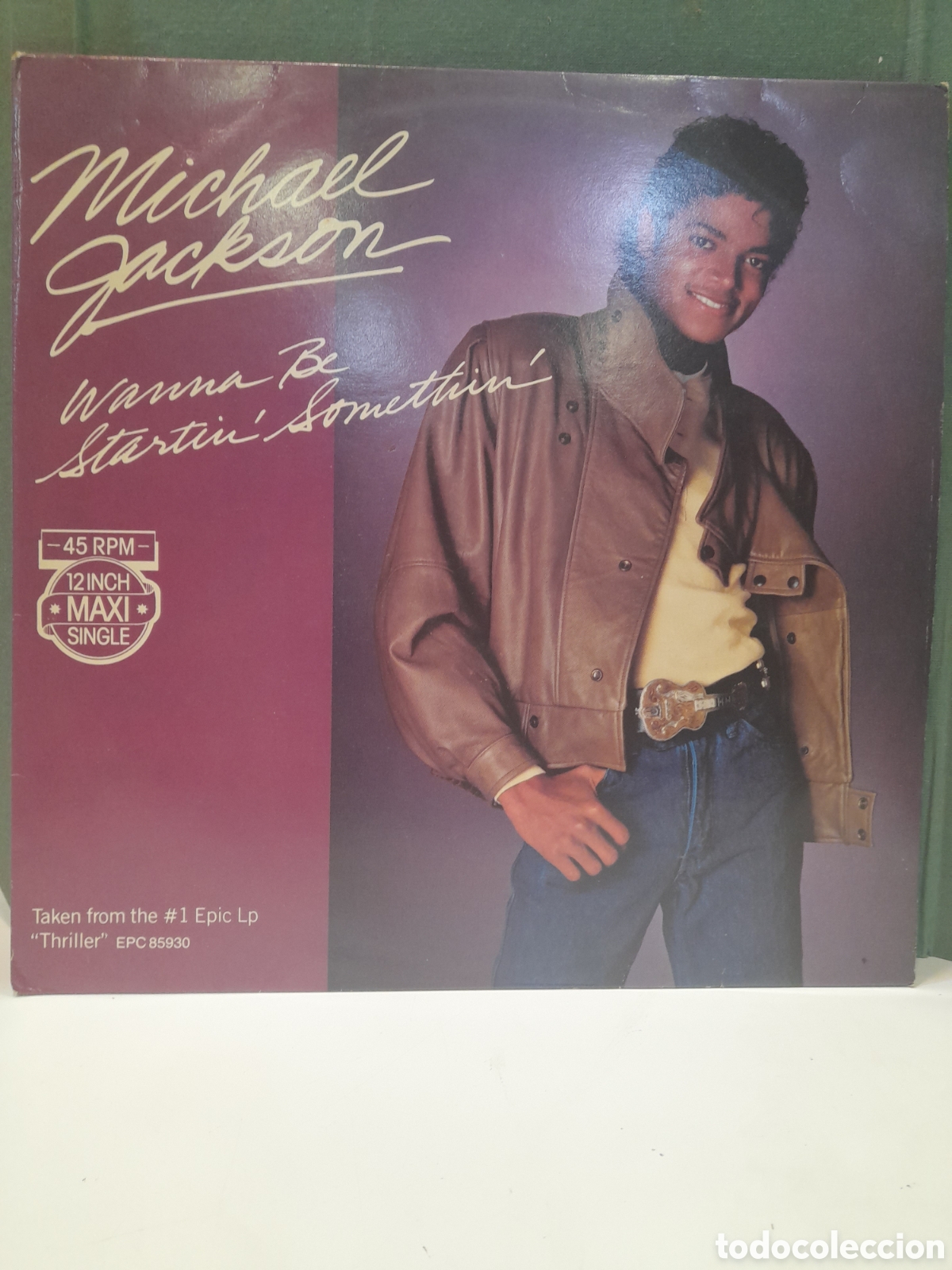 Discos de vinilo: LP Michael Jackson. Wanna Be Startin Somethin - Foto 2