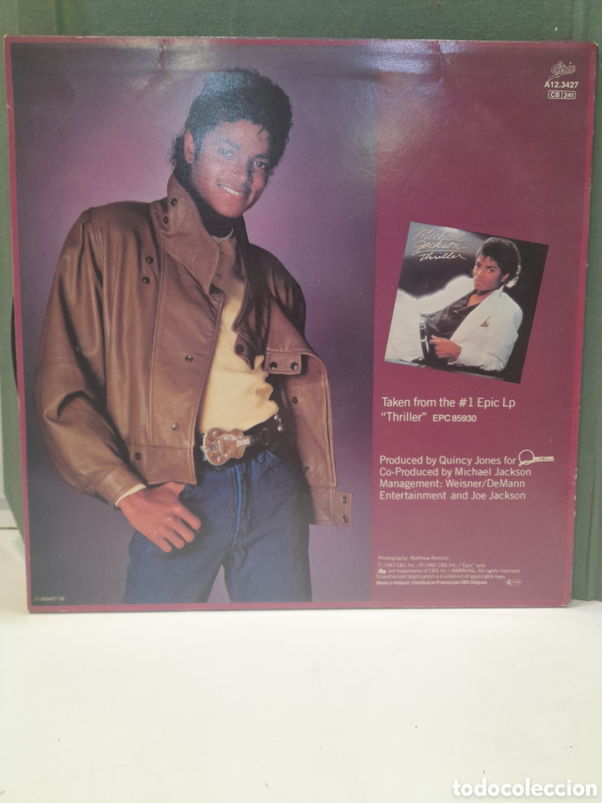Discos de vinilo: LP Michael Jackson. Wanna Be Startin Somethin - Foto 3
