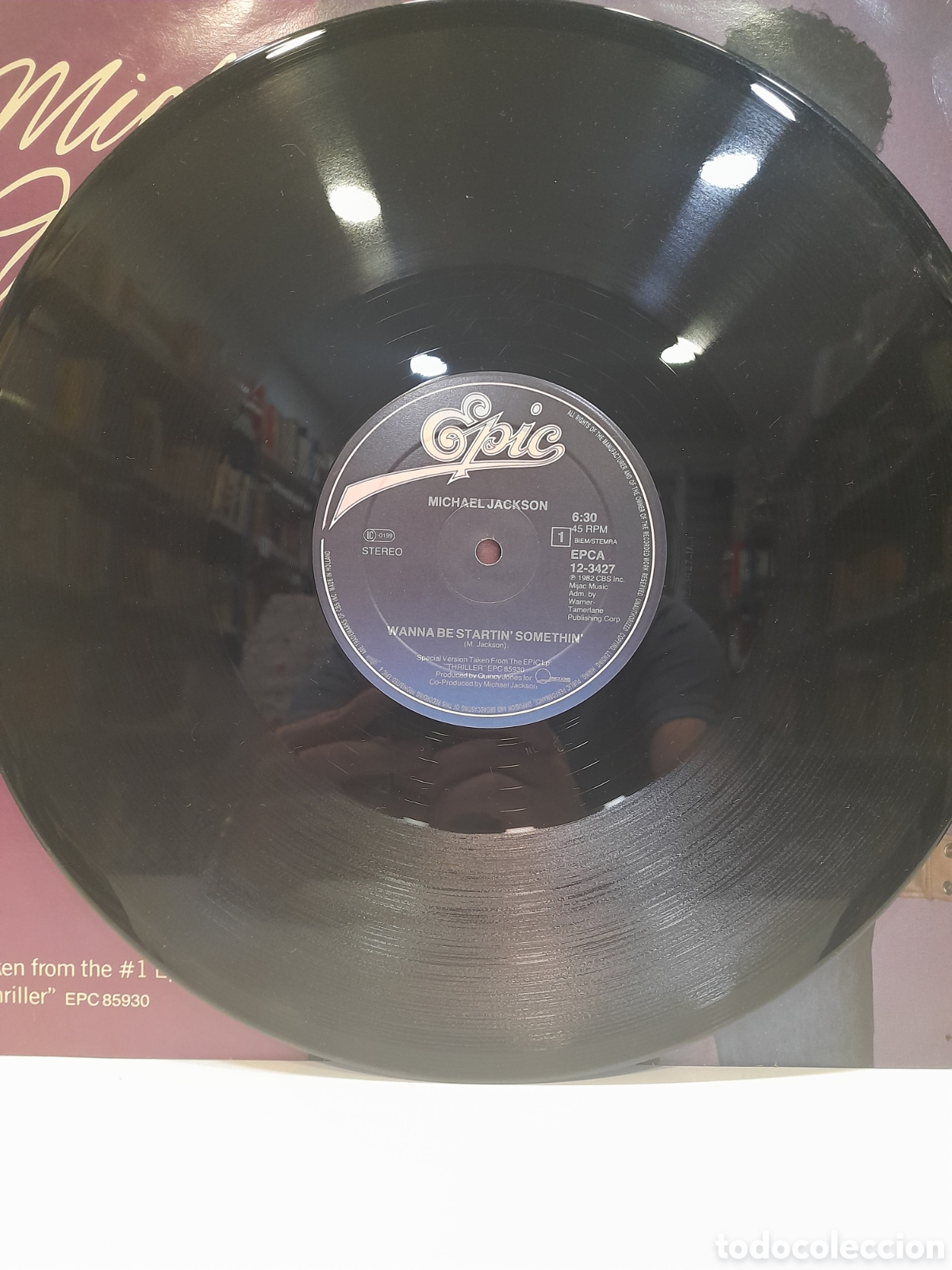 Discos de vinilo: LP Michael Jackson. Wanna Be Startin Somethin - Foto 4