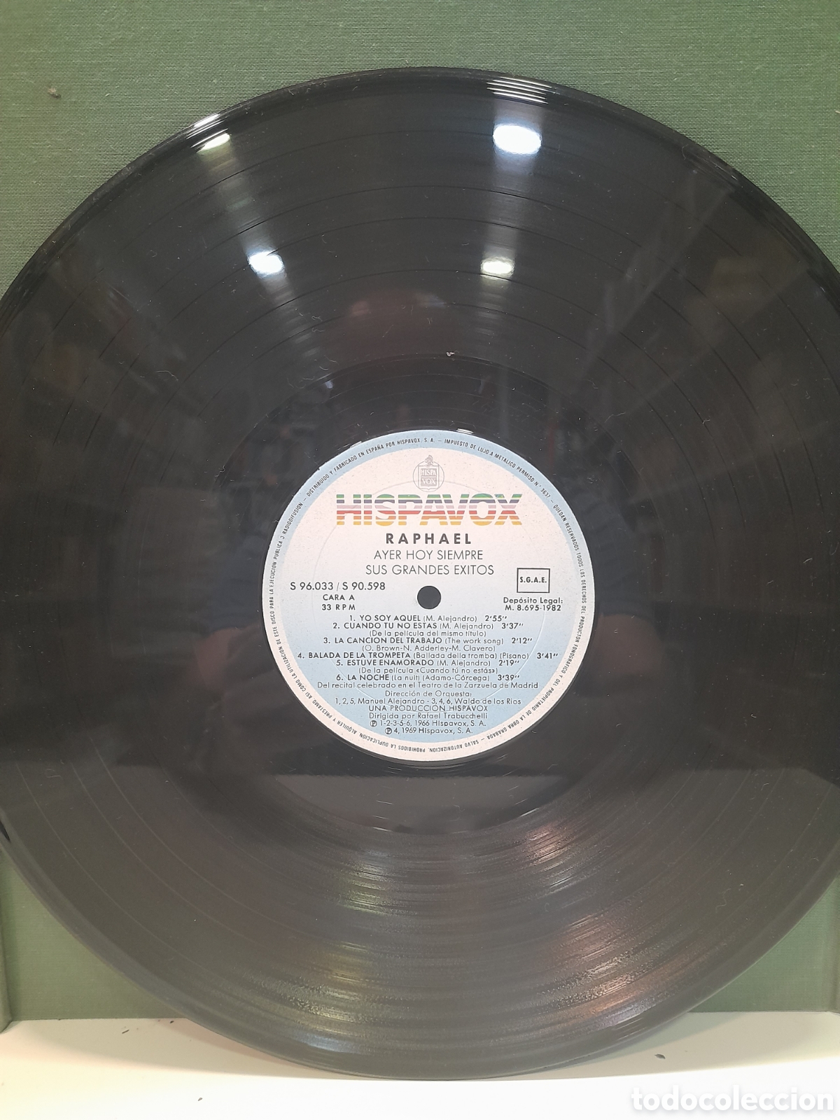 Discos de vinilo: LP Raphael. Ayer hoy siempre. Sus grandes &eacute;xitos - Foto 4