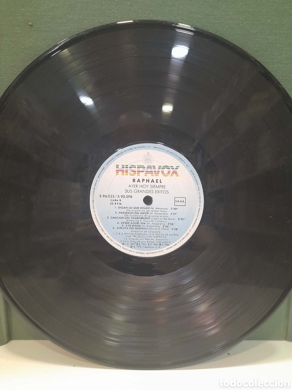 Discos de vinilo: LP Raphael. Ayer hoy siempre. Sus grandes &eacute;xitos - Foto 5