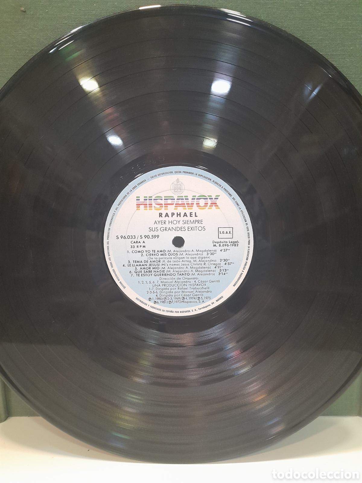 Discos de vinilo: LP Raphael. Ayer hoy siempre. Sus grandes &eacute;xitos - Foto 6