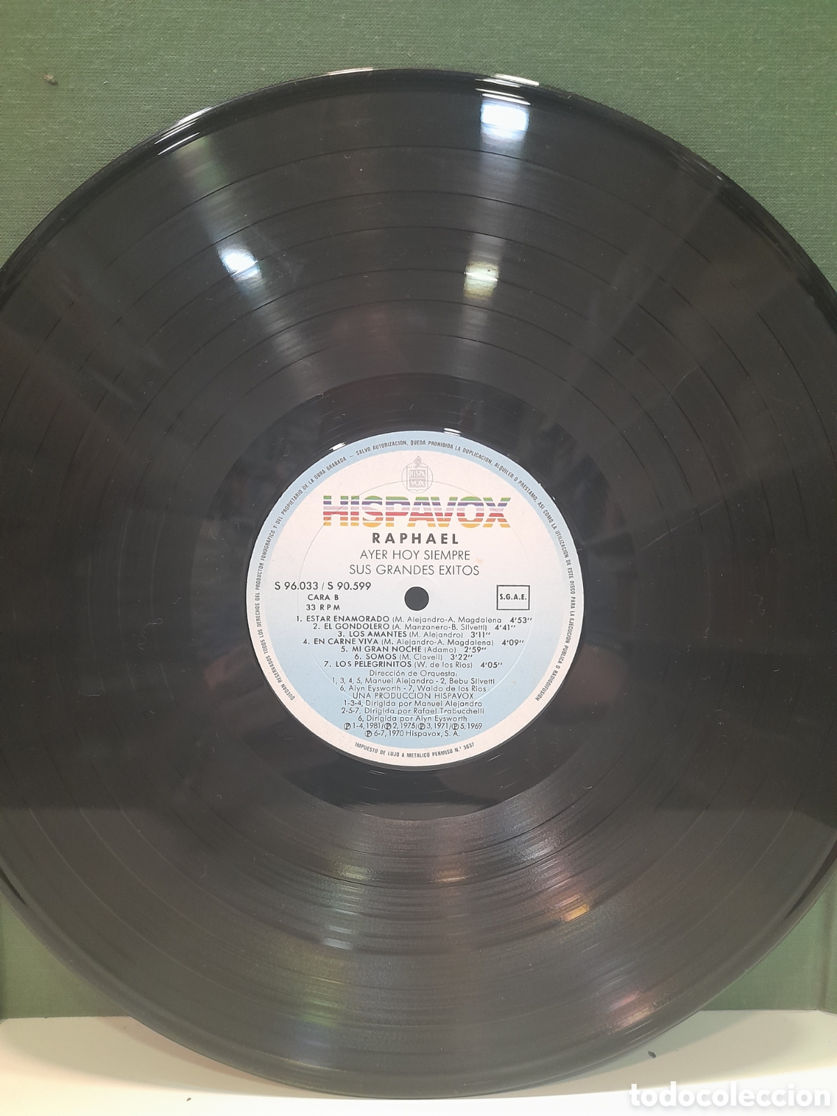 Discos de vinilo: LP Raphael. Ayer hoy siempre. Sus grandes &eacute;xitos - Foto 7