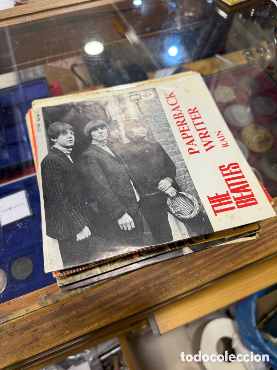 Discos de vinilo: Bonita colecci&oacute;n de discos de 7 pulgadas, los beatles, 16 en total